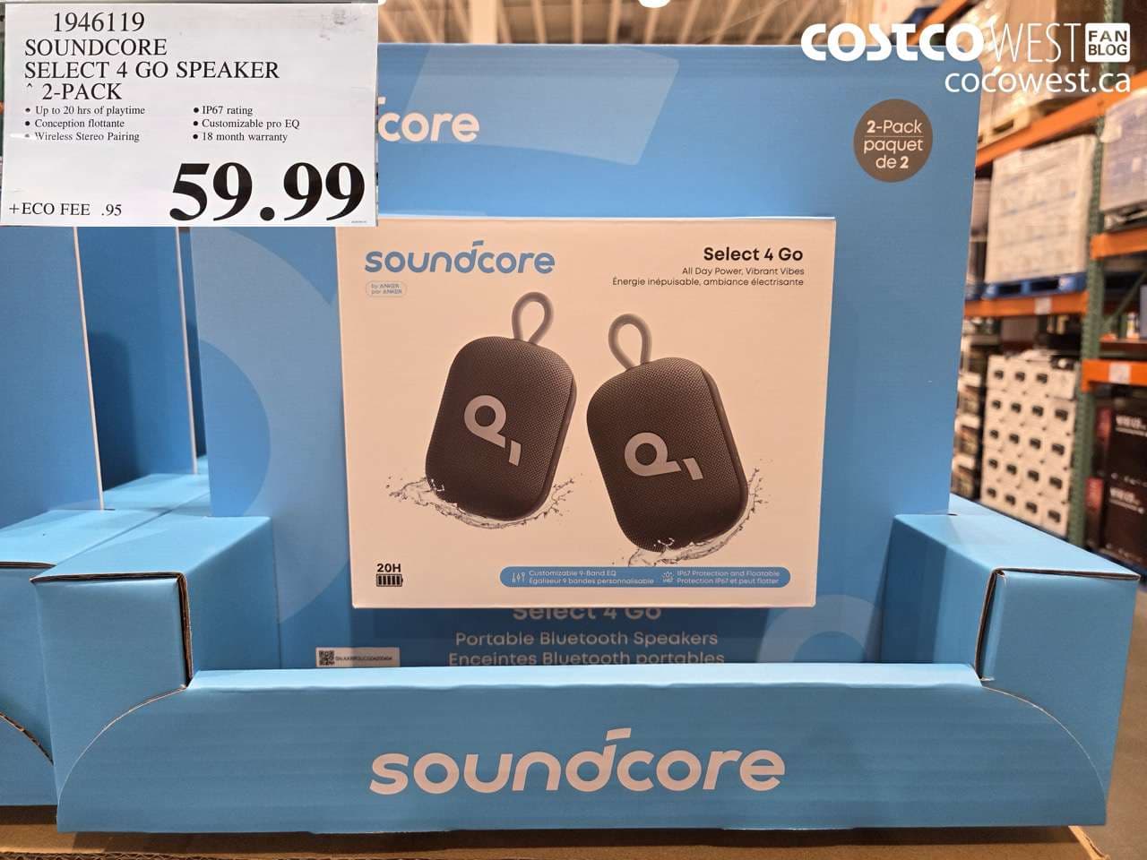SOUNDCORE SELECT 4 GO SPEAKER 2-PACK