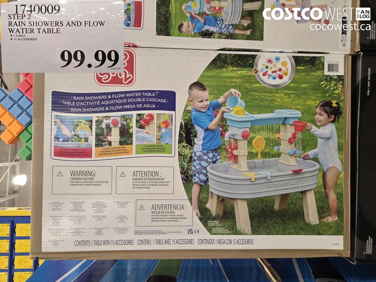 STEP 2 RAIN SHOWERS AND FLOW WATER TABLE