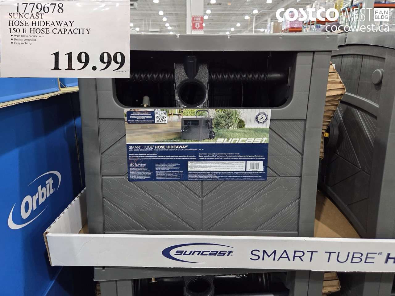 SUNCAST HOSE HIDEAWAY 150 FT HOSE CAPACITY