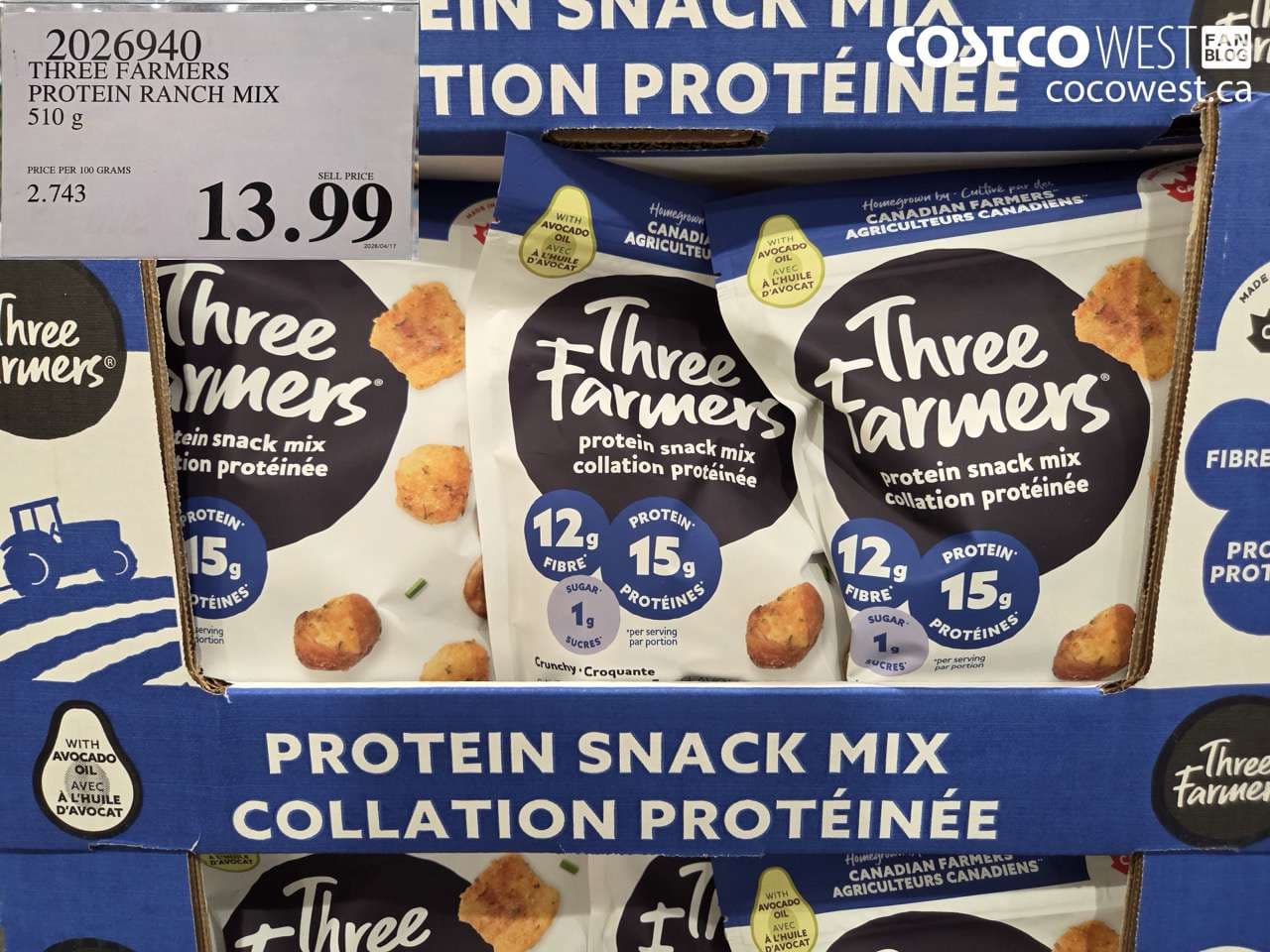 THREE FARMERS PROTEIN RANCH MIX 510 G