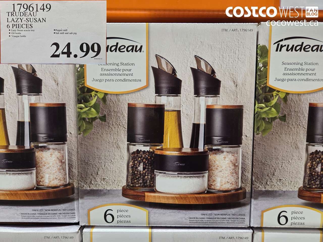 trudeau lazysusan 6 pieces