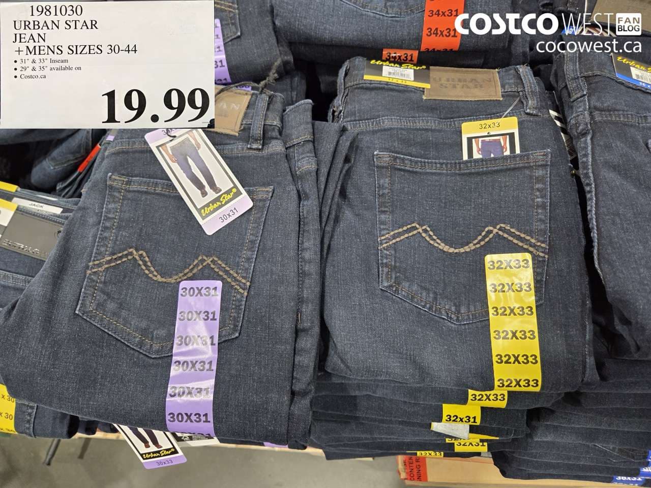 urban star jean  mens sizes 3044