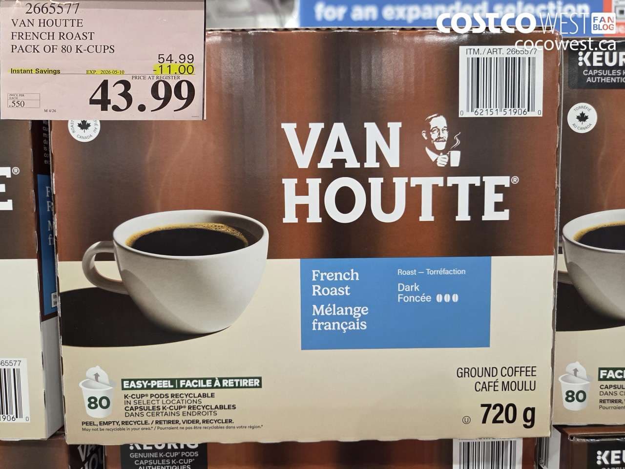 van houtte french roast pack of 80 kcups