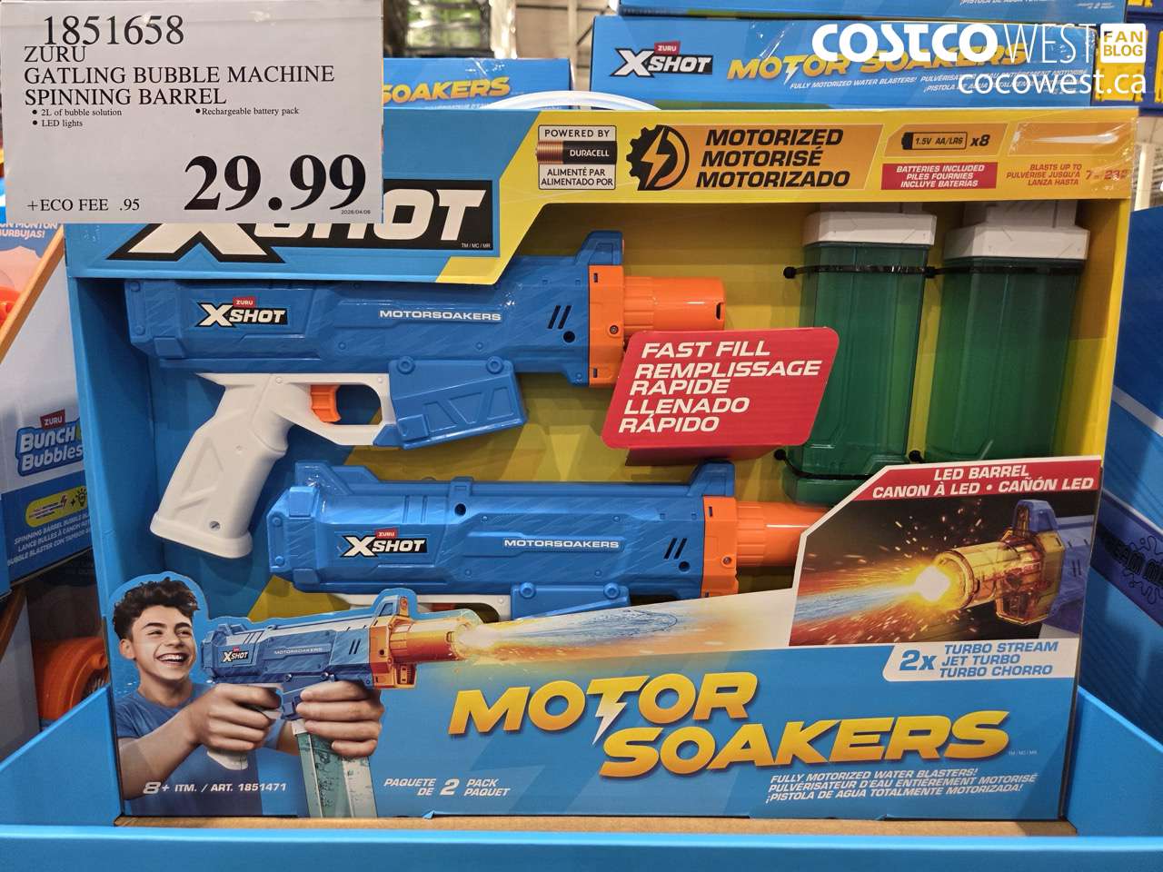 zuru gatling bubble machine spinning barrel