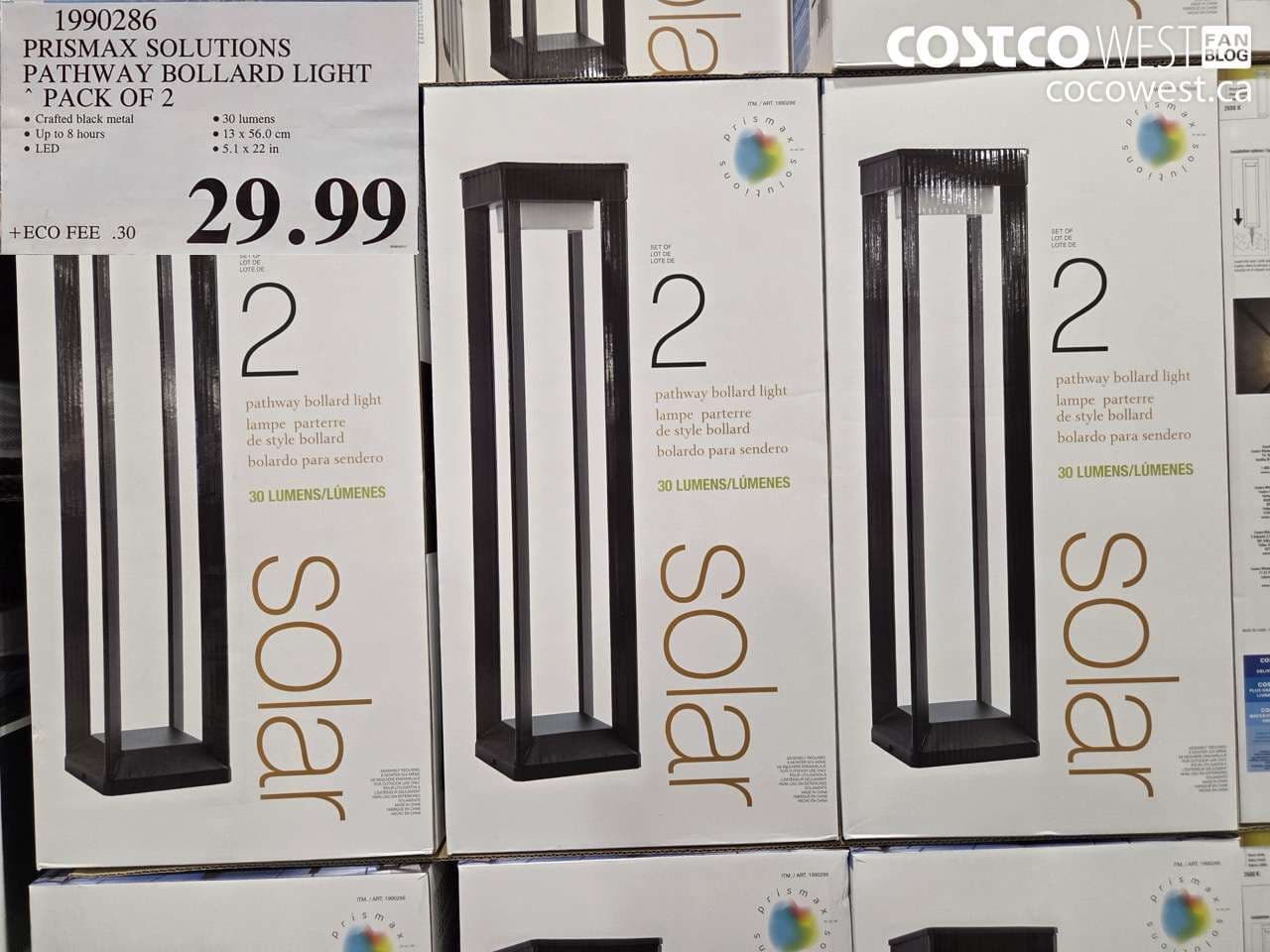 prismax solutions pathway bollard light pack of 2