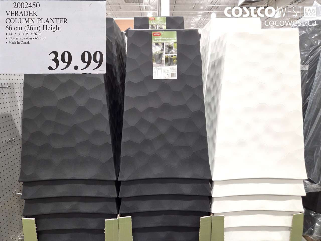 veradek column planter 66 cm 26in height