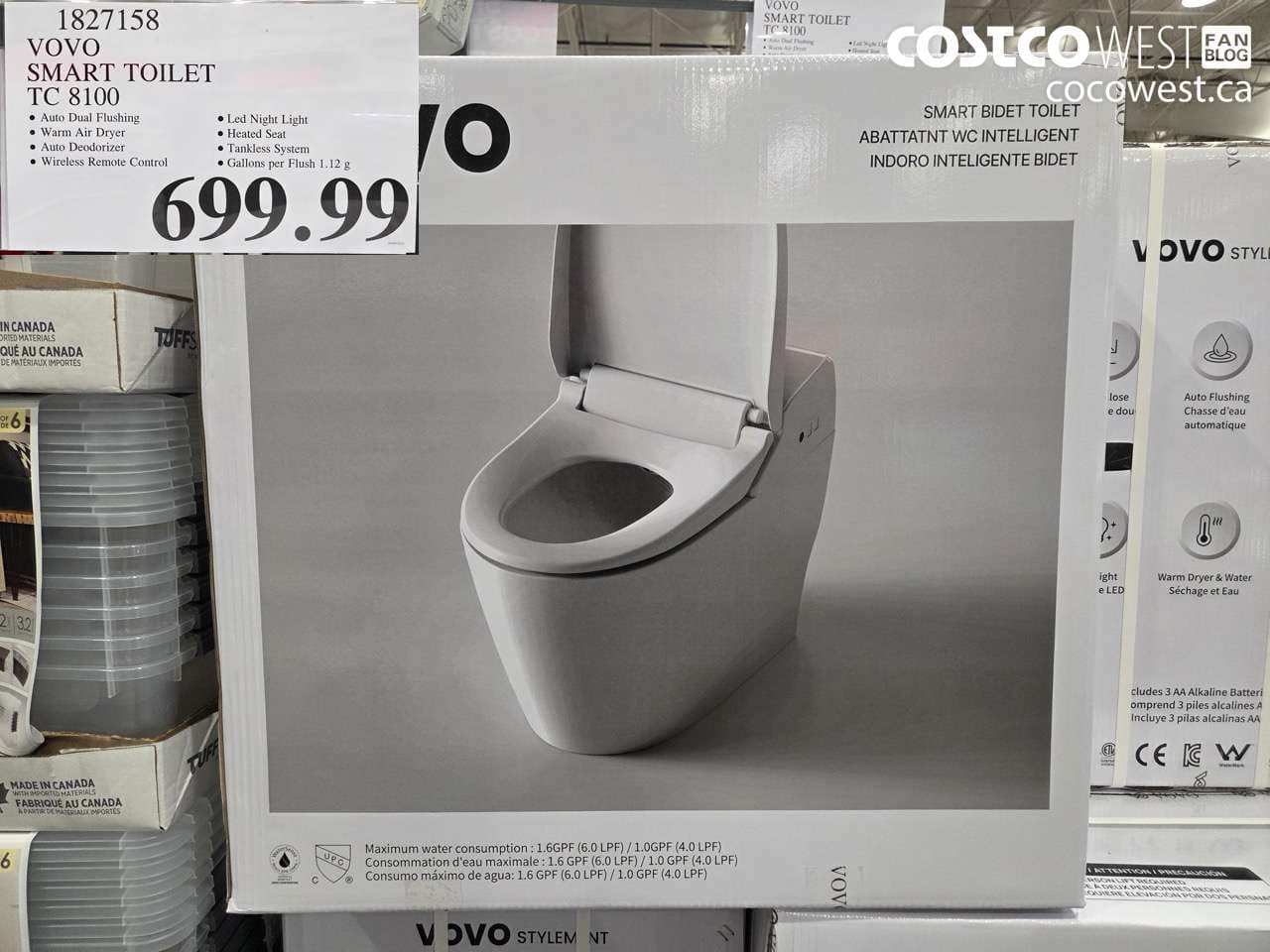 vovo smart toilet tc 8100