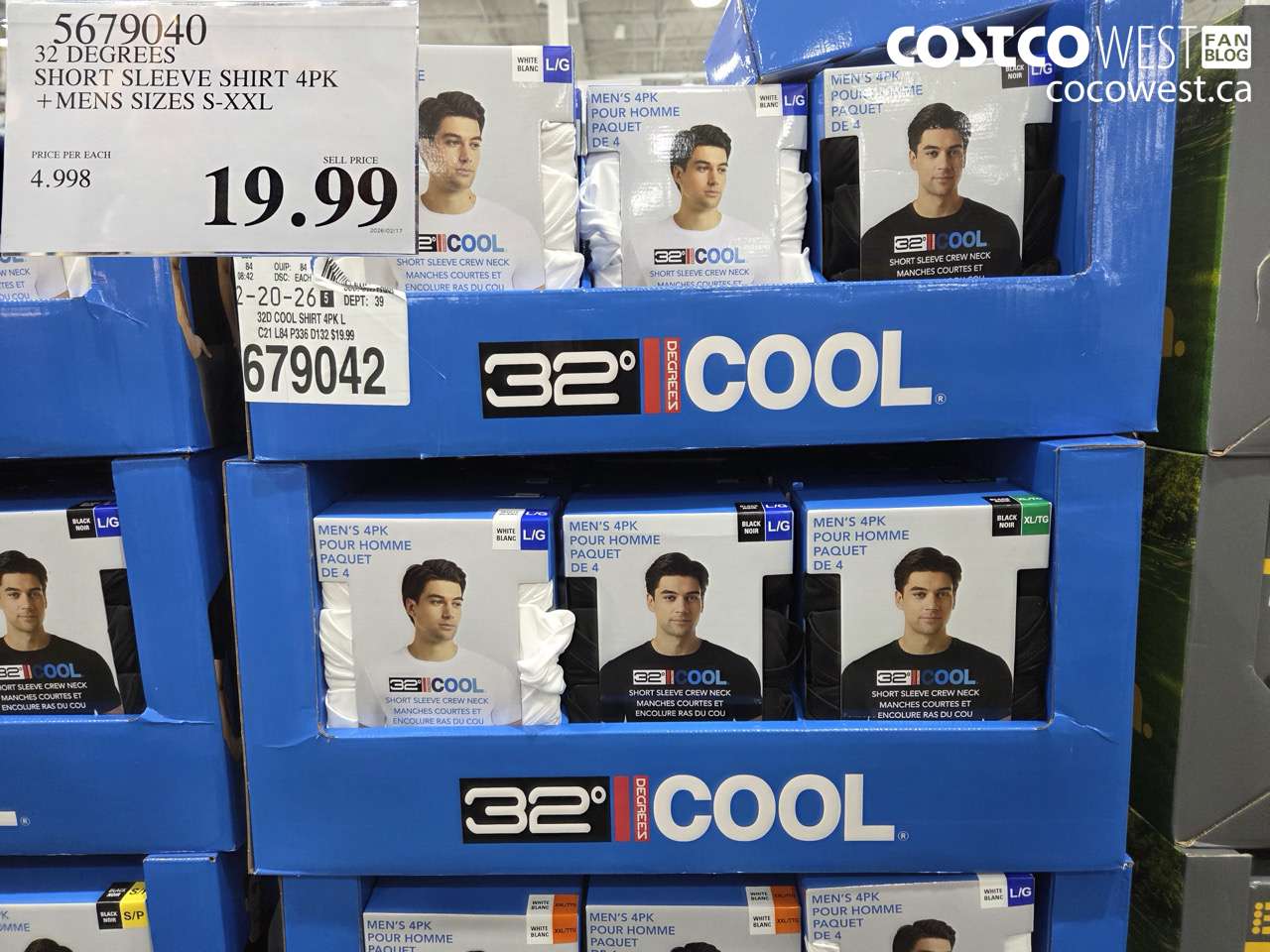 32 degrees short sleeve shirt 4pk mens sizes sxxl