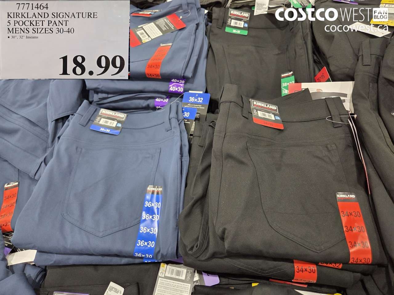 kirkland signature 5 pocket pant mens sizes 3040