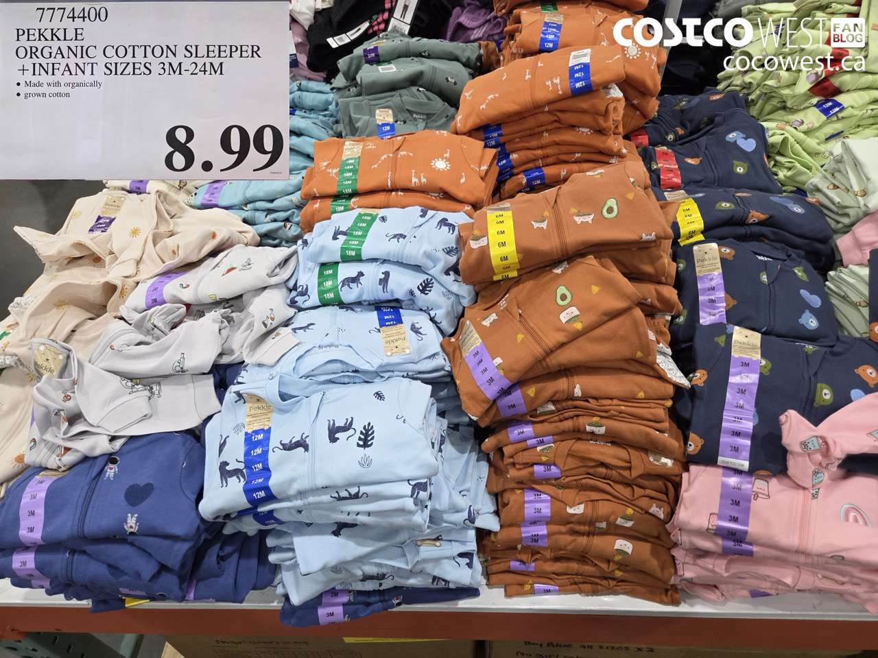 pekke organic cotton sleeper infant sizes 3m24m