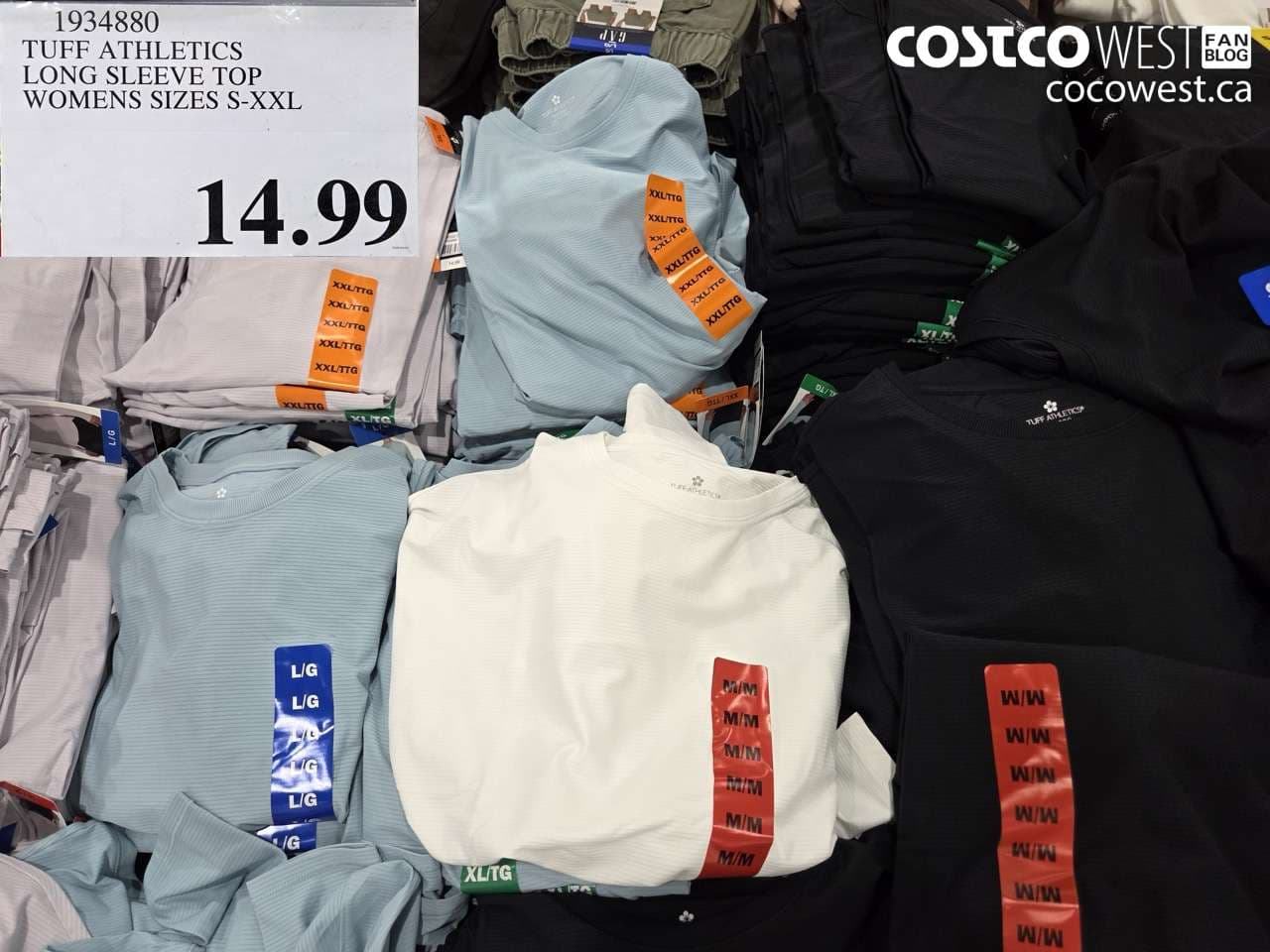 tuff athletics long sleeve top womens sizes sxxl