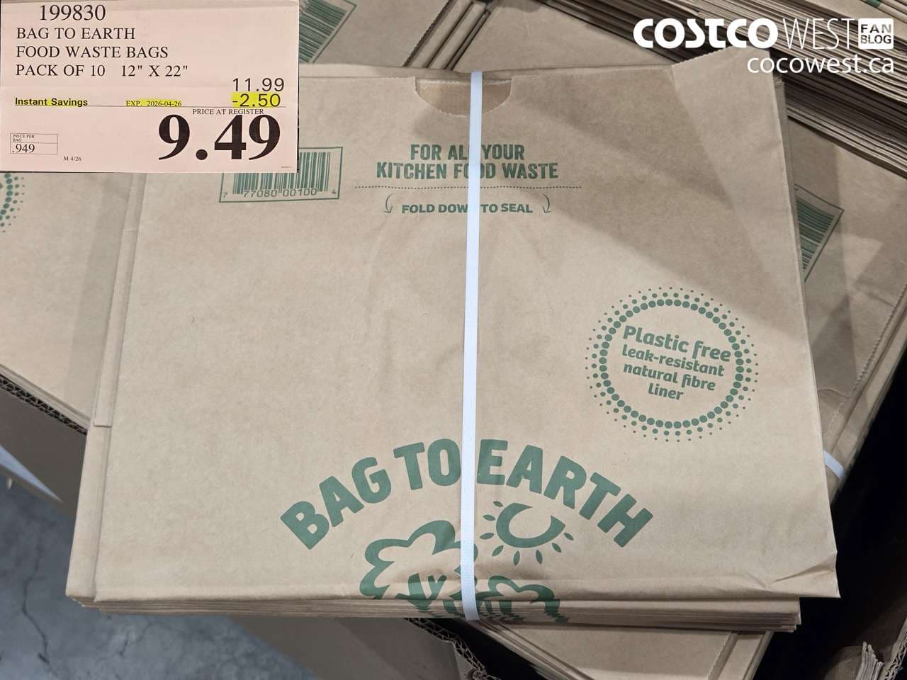 bag to earth food waste bags pack of 10