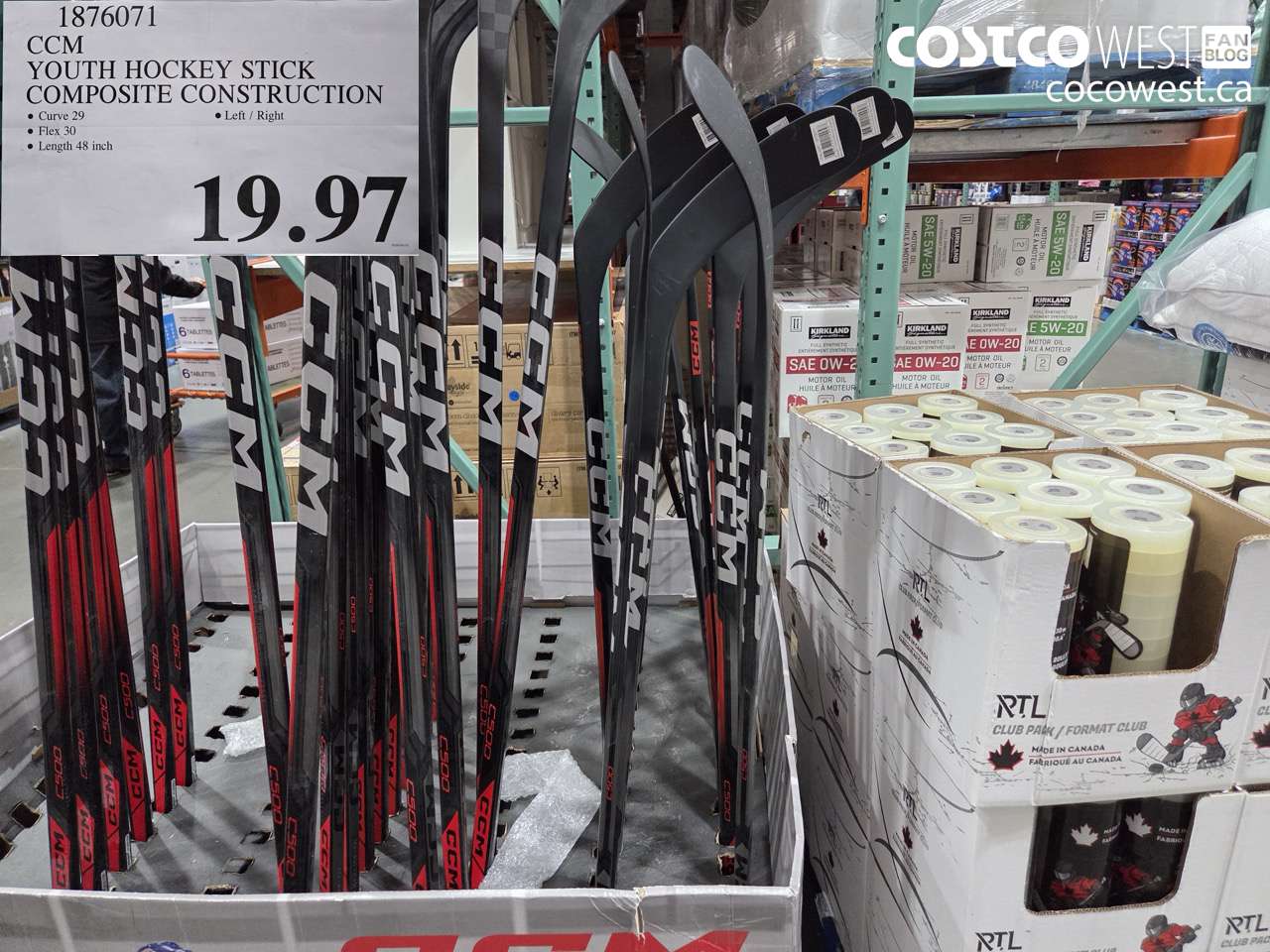 ccm youth hockey stick composite construction