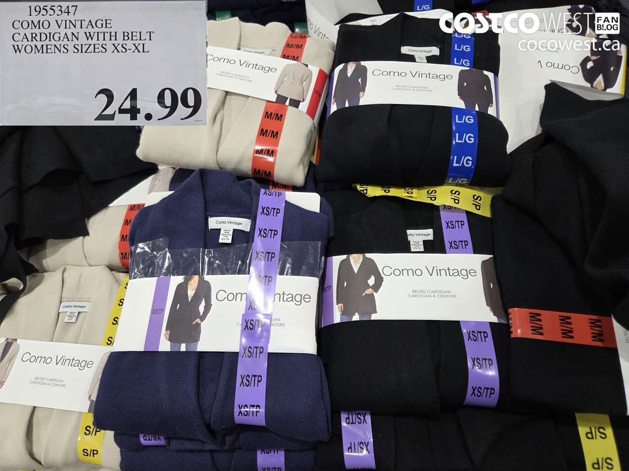 como vintage cardigan with belt womens sizes xsxl