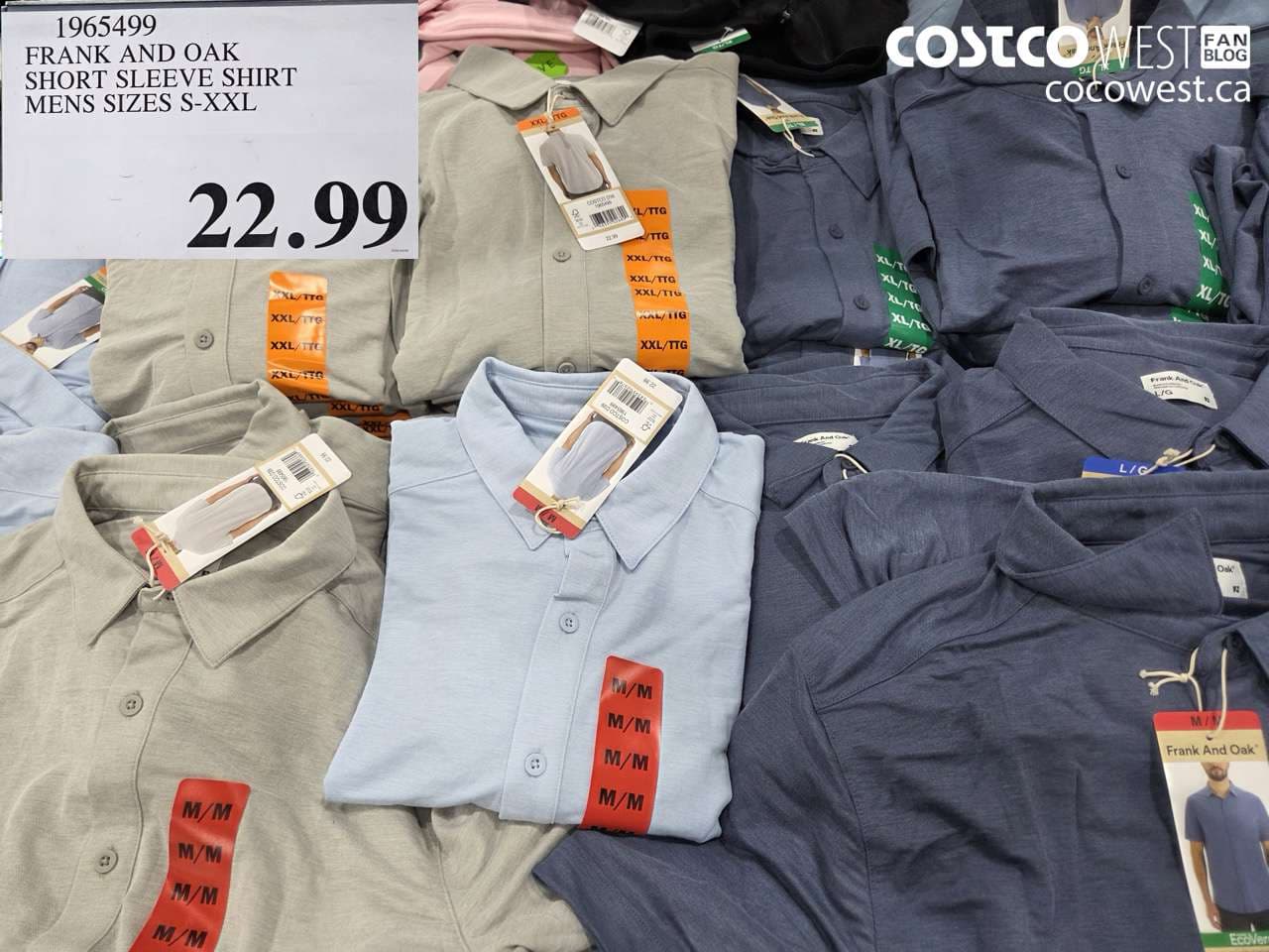 frank and oak short sleeve shirt mens sizes sxxl