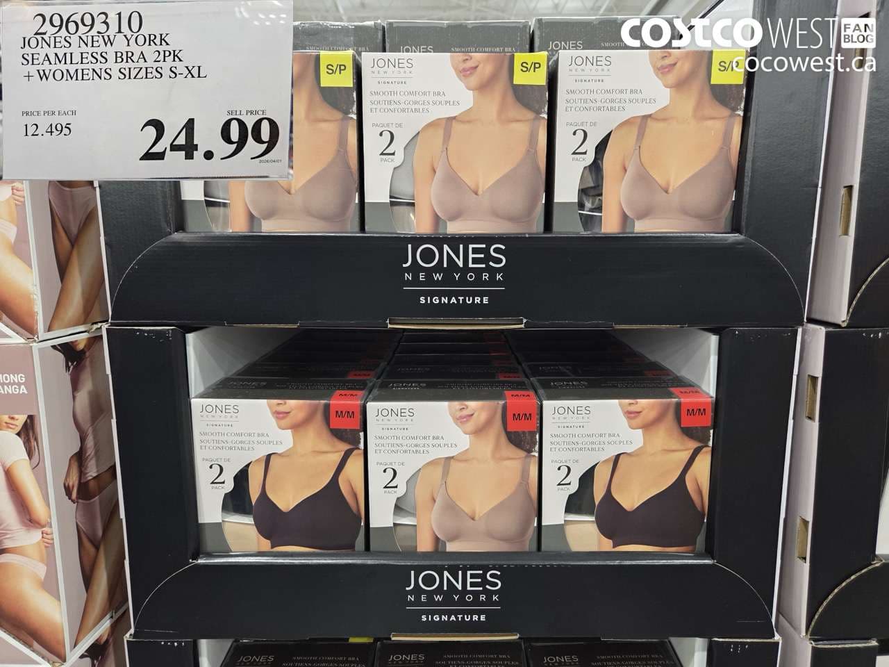 jones new york seamless bra 2pk womens sizes sxl