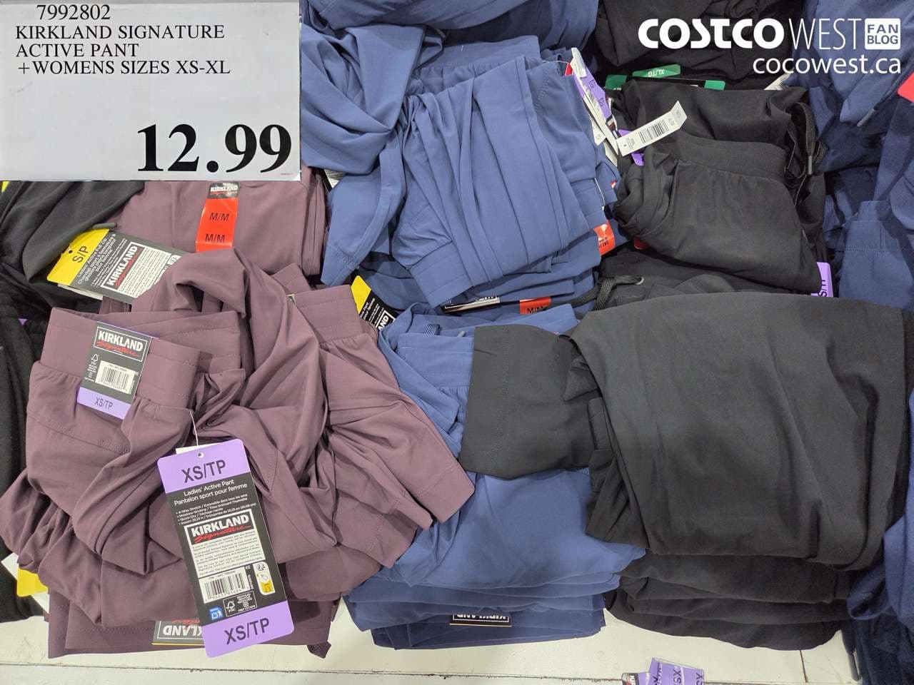 kirkland signature active pant womens sizes xsxl