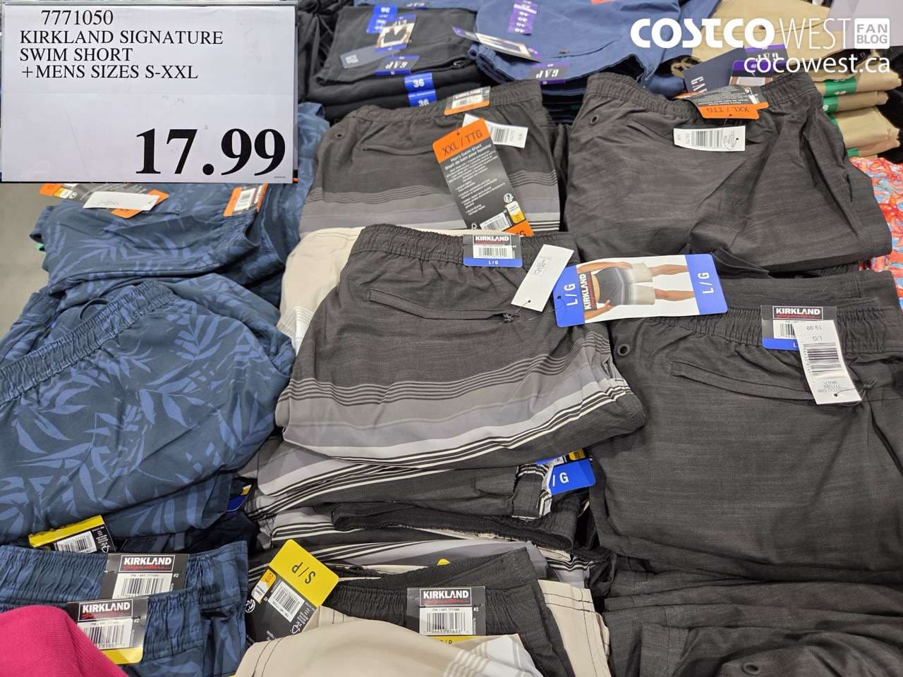 kirkland signature swim short mens sizes sxxl