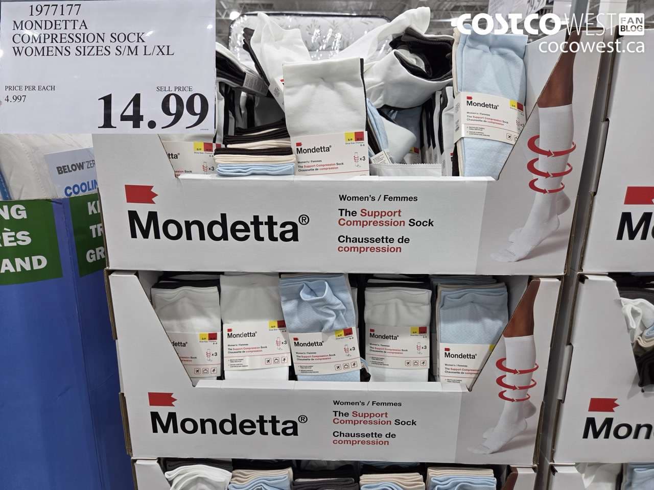 mondetta compression sock womens sizes sm lxl