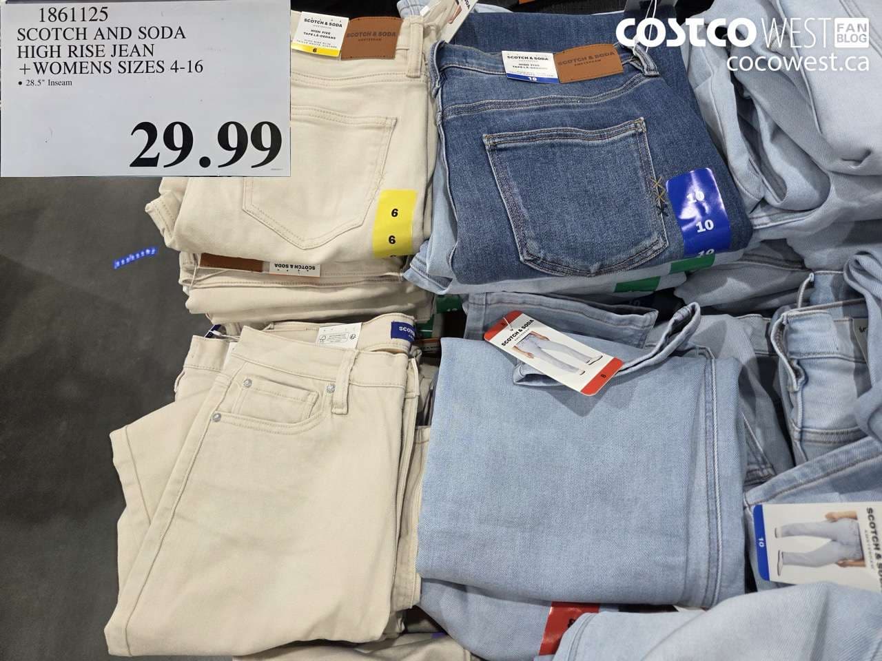 scotch and soda high rise jean womens sizes 416